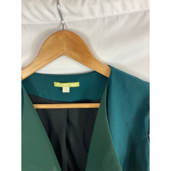 Gianni Bini Faux Leather Sleeve Two toned jacket size medium - Picture 4 of 6